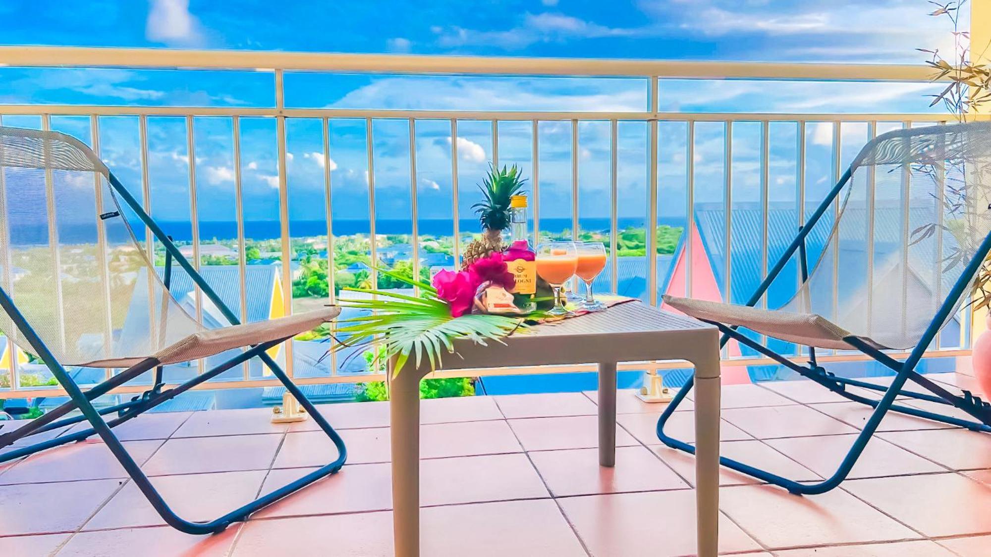 Magnifique Appartement Fleurs Caraibes - 6 Personnes En Residence Avec Piscine Privee - Sainte Anne 외부 사진